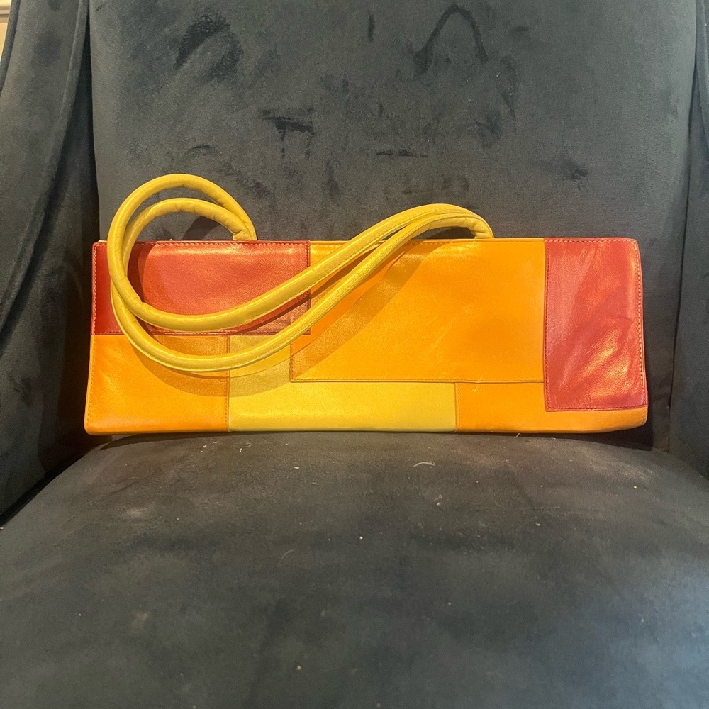 Colorful Patchwork Leather Bag